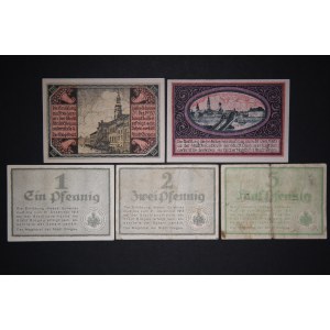 Poland Glogow Lot of 5 Notes 1918-1920