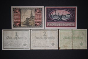 Poland Glogow Lot of 5 Notes 1918-1920