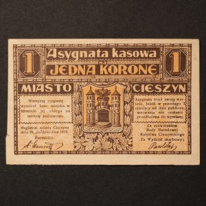 Poland Cieszyn 1 Korone 1919