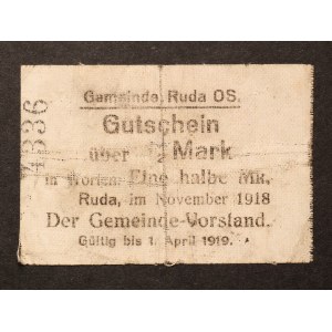 Poland Ruda Slaska 1/2 Mark 1919