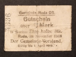 Poland Ruda Slaska 1/2 Mark 1919