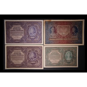 Poland Lot of 4 Notes 1919-1920