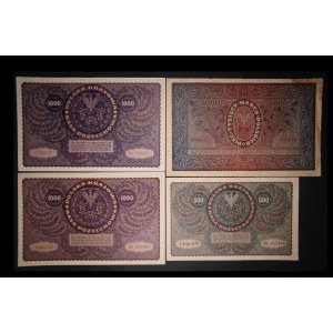 Poland Lot of 4 Notes 1919-1920
