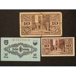 Poland Zgorzelec Lot of 3 Notes 1919-1920