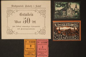 Poland Trzebnica Lot of 5 Notes 1920