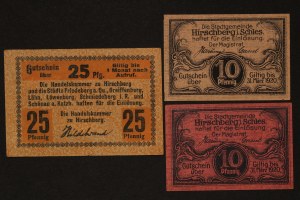 Poland Jelenia Gora Lot of 3 Notes 1920