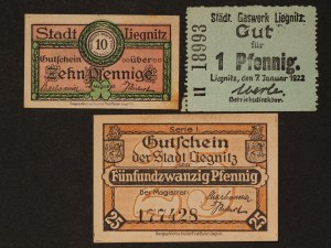 Poland Legnica Lot of 3 Notes 1920