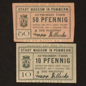 Poland Maszewo Lot of 2 Notes 1920