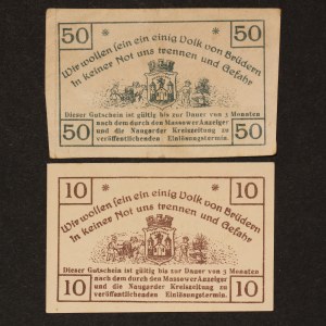 Poland Maszewo Lot of 2 Notes 1920