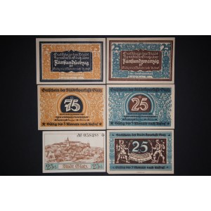 Poland Klodzko Lot of 6 Notes 1921