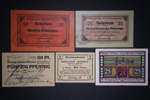 Poland Lot of 5 Notes ND-1921
