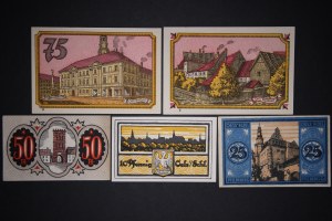 Poland Olesnica Lot of 5 Notes ND-1921