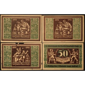 Poland Klodzko Lot of 4 Notes 1921