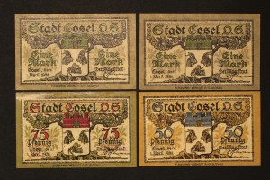 Poland Kozle Lot of 4 Notes 1921
