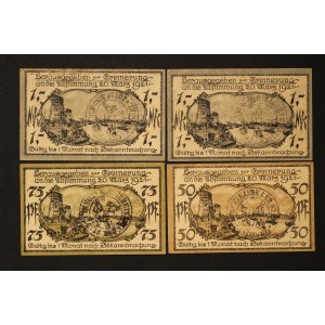 Poland Kozle Lot of 4 Notes 1921