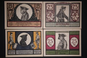 Poland Strzegom Lot of 4 Notes 1921