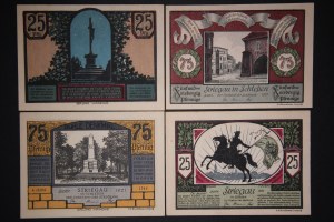 Poland Strzegom Lot of 4 Notes 1921
