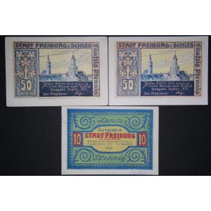 Poland Swiebodzice Lot of 3 Notes 1921