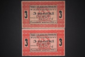 Poland Chorzow Lot of 2 Notes 1921
