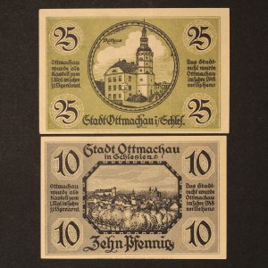 Poland Otmuchow Lot of 2 Notes 1921