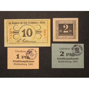 Poland Walbrzych Lot of 4 Notes ND
