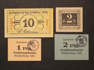 Poland Walbrzych Lot of 4 Notes ND