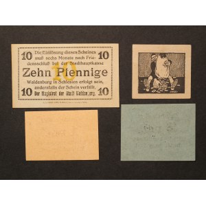 Poland Walbrzych Lot of 4 Notes ND
