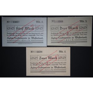 Poland Westerland Lot of 3 Notes ND