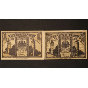 Poland Paczkow Lot of 2 Notes ND