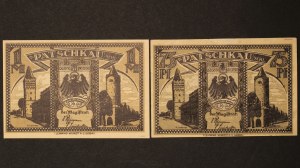 Poland Paczkow Lot of 2 Notes ND