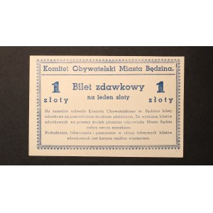 Poland Bedzin 1 Zloty 1939
