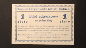 Poland Bedzin 1 Zloty 1939