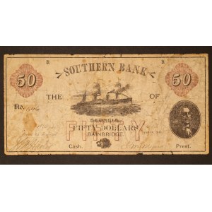 United States Georgia 50 Dollars 1848
