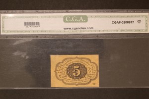 United States 5 Cents 1862 Postage Currency