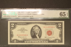 United States 2 Dollars 1963