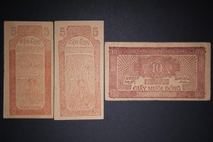 Vietnam Lot of 3 Notes ND (1947-1948)