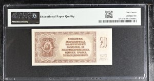 Yugoslavia 20 Dinara 1950 TOP POP SPECIMEN