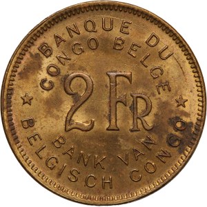 Belgian Congo 2 Francs 1947