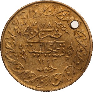 Egypt Ottoman Empire 1 Token ND (AH1222) Holed