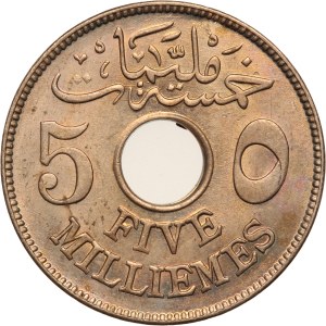 Egypt 5 Milliemes 1917 (1335) Silver