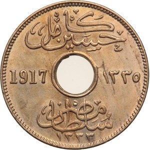 Egypt 5 Milliemes 1917 (1335) Silver