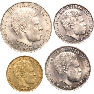 Equatorial Guinea Lot of 4 Coins