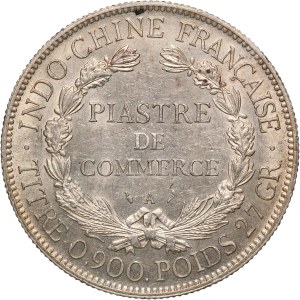 French Indo-China 1 Piastre 1924 A Silver
