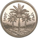 Iraq 1 Dinar 1972 (AH1392) Prooflike Silver