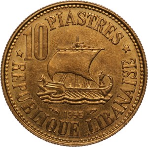 Lebanon 10 Piastres 1955