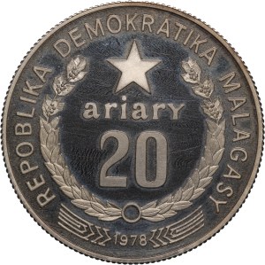 Madagascar 20 Ariary 1978 Silver