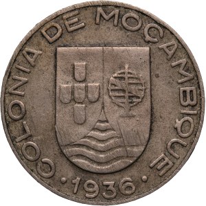 Mozambique Portuguese Colony 1 Escudo 1936