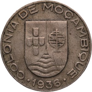 Mozambique Portuguese Colony 1 Escudo 1936
