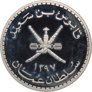 Oman 2 1/2 Rial 1976 (AH1397) Silver