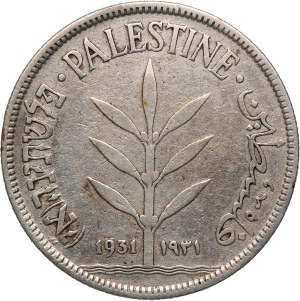 Palestine 100 Mils 1931 Rare Silver